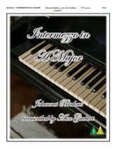 Intermezzo in A Major Handbell sheet music cover